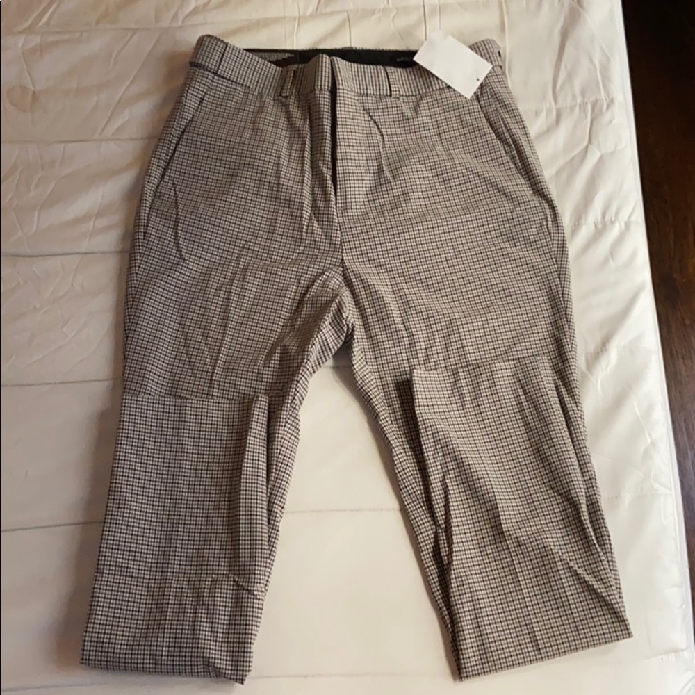 HM men’s skinny fit plaid dress pants